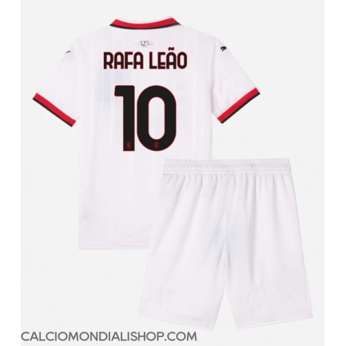 Maglie da calcio AC Milan Rafael Leao #10 Seconda Maglia Bambino 2024-25 Manica Corta (+ Pantaloni corti)